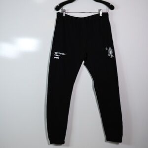 October's Very Own OVO Praying Hands Embroidered Logo Mid Rise Jogger Sweatpants